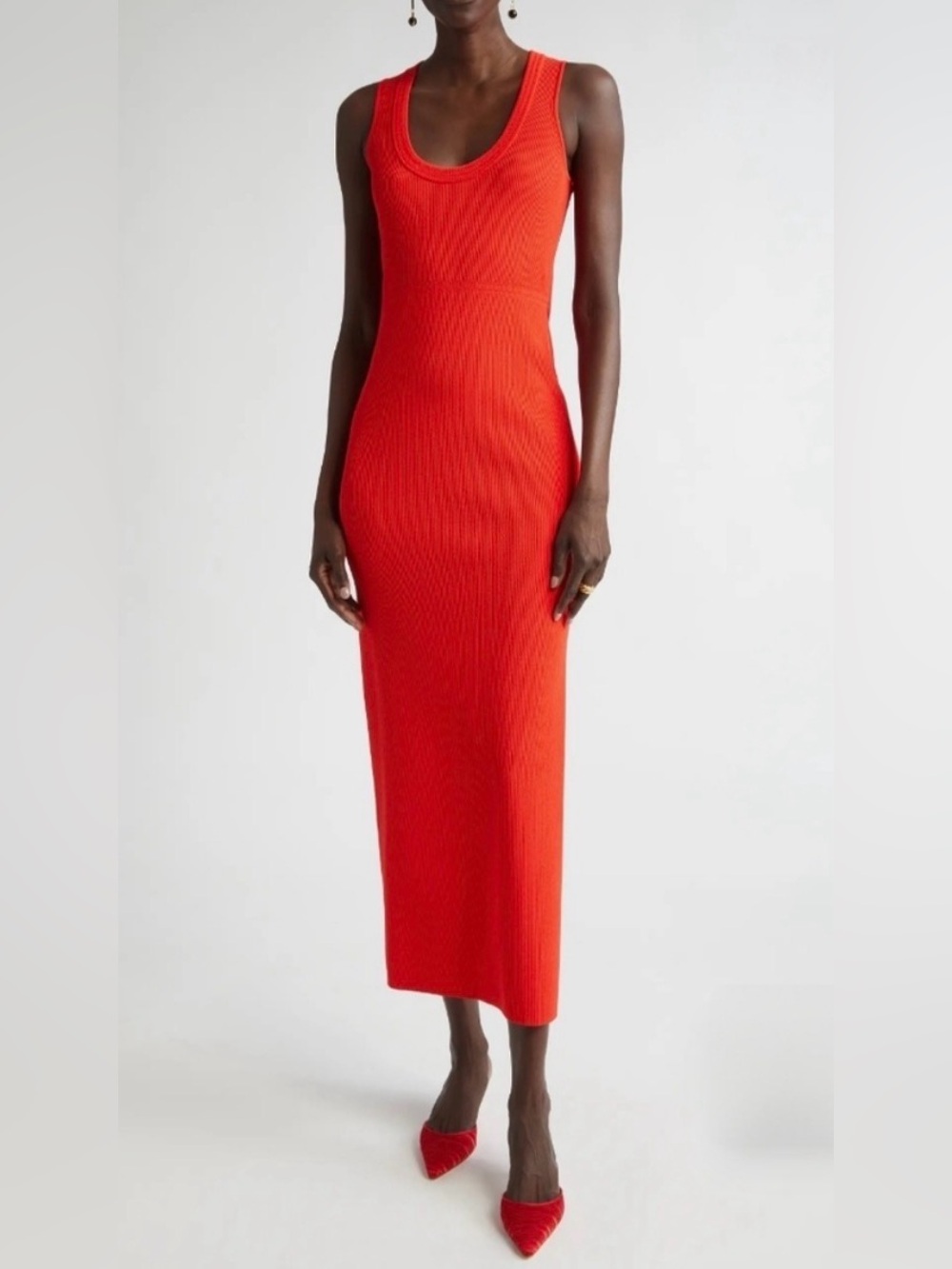 HTF Like new St. John ribbed Body Con Dress sz med